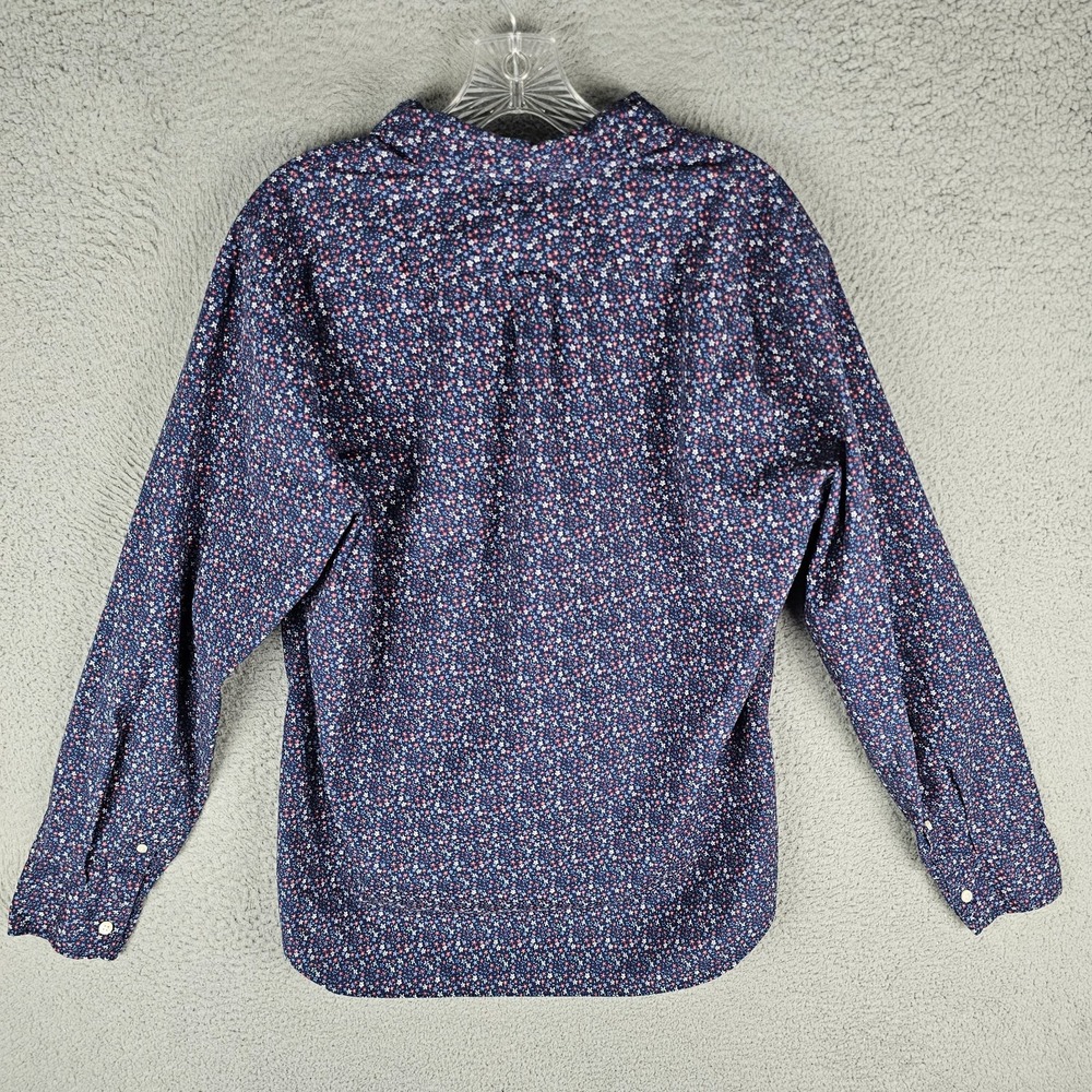J.CREW Untucked Shirt Mens Large Floral Stretch Slim Fit Long Sleeve Button Down - Picture 2 of 8